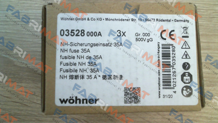 03528 (pack x3) Wöhner