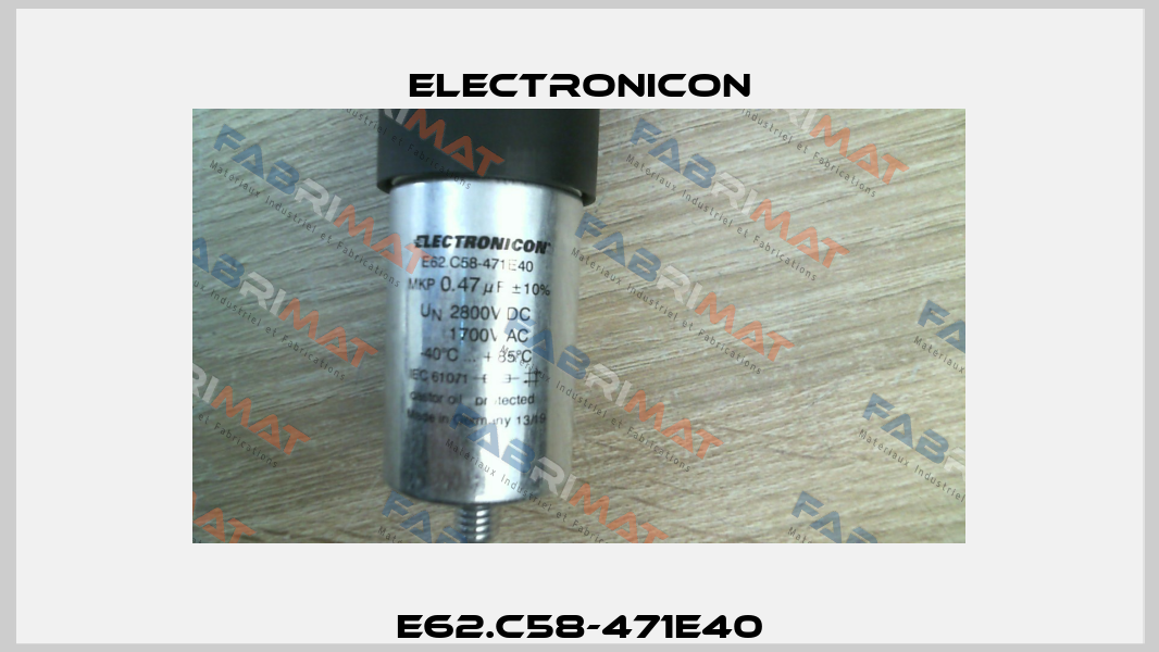 E62.C58-471E40 Electronicon
