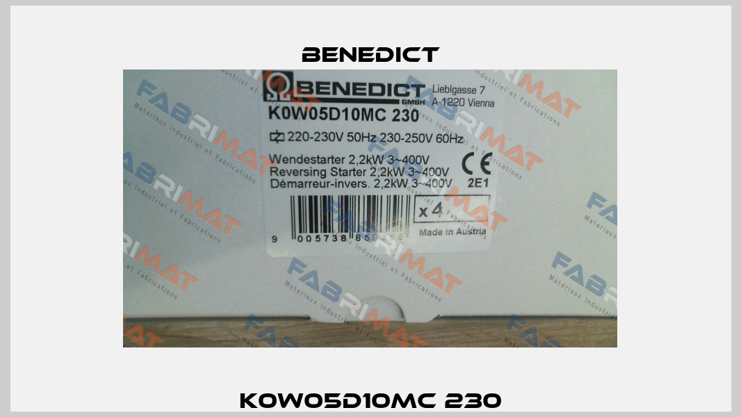 K0W05D10MC 230 Benedict