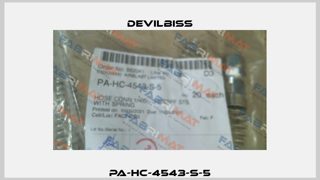 PA-HC-4543-S-5 Devilbiss