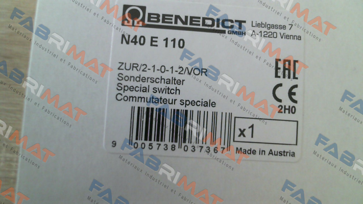 N40 E 110 Benedict