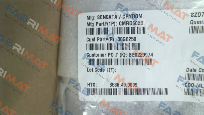 P/N: CMRD6055 Crydom
