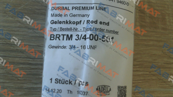 BRTM 3/4-00-501 Durbal