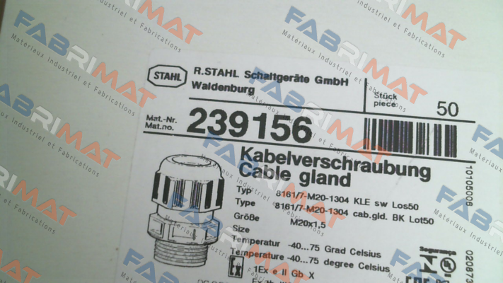 239156, 8161/7-M20-1304 Stahl