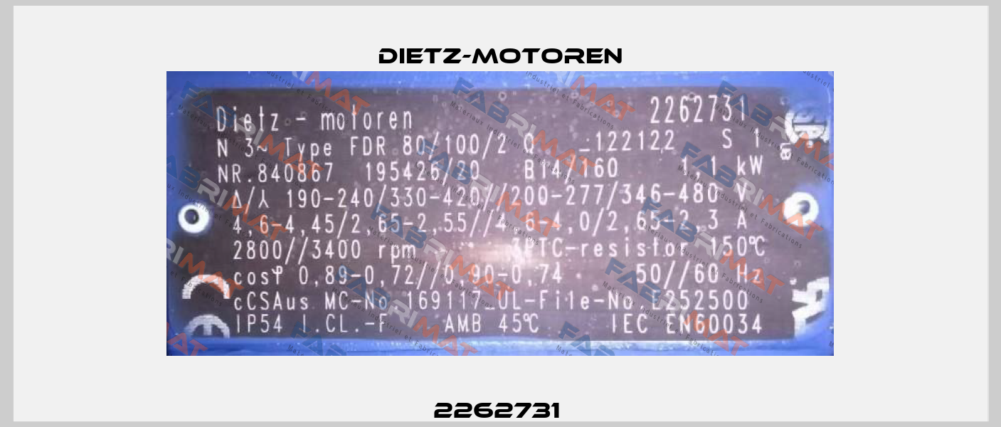 2262731  Dietz-Motoren