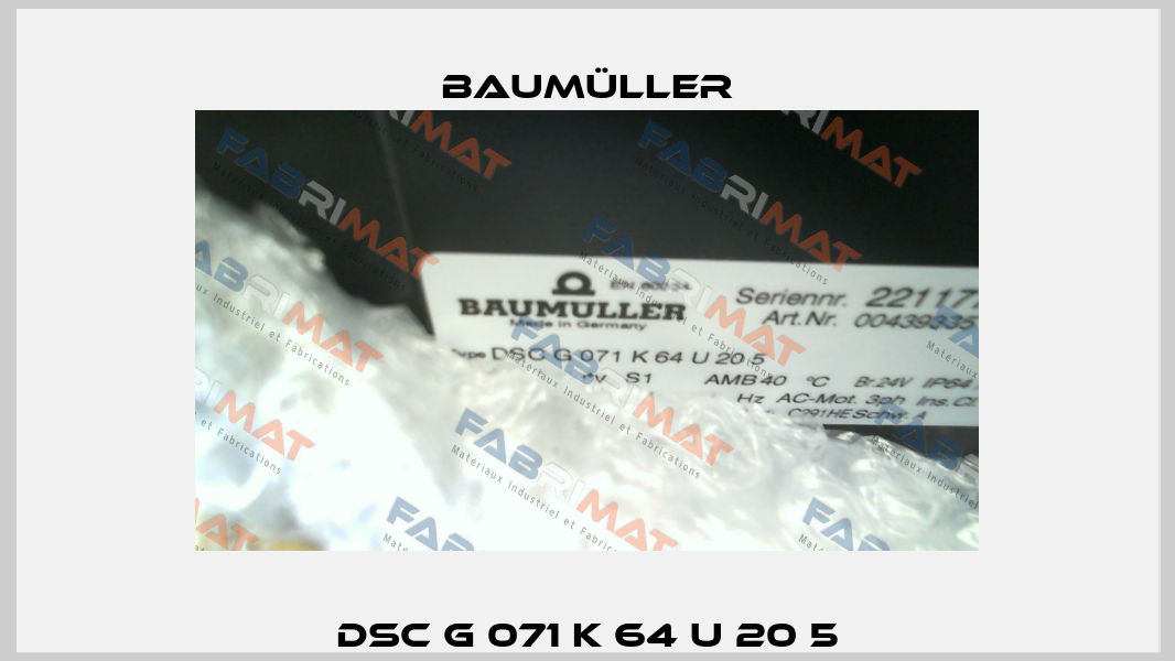 DSC G 071 K 64 U 20 5 Baumüller