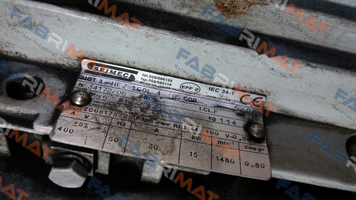 34172/06 obsolete, replaced by HBZ 160L 4 400-50 B5  Seimec (Rossi)