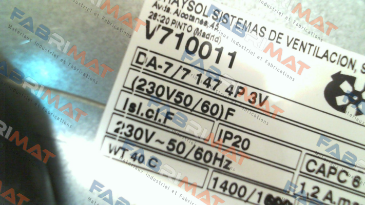 DA 7/7 CM 147 W 4 P 3 V  / V710011 Chaysol