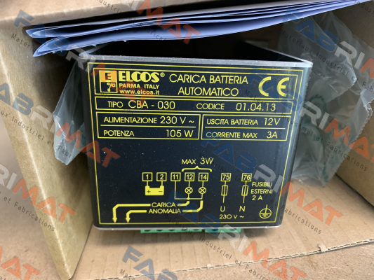 cod. 00010413 ( CBA-030 3A 12V ) Elcos