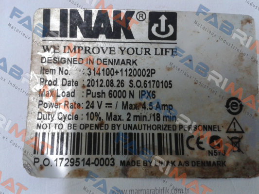 285100-00200110  Linak