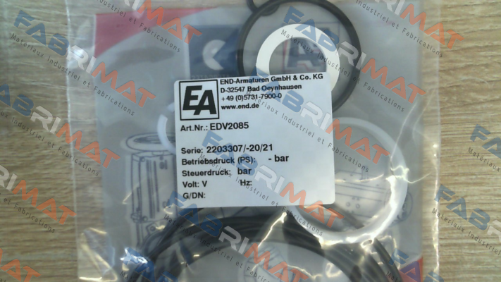 EDV2085 End Armaturen