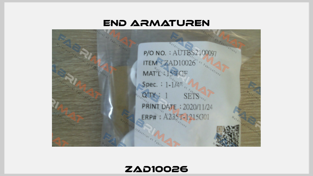 ZAD10026 End Armaturen