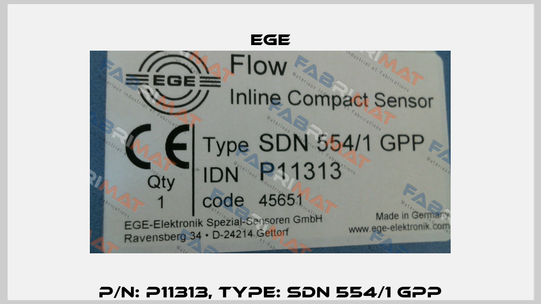 p/n: P11313, Type: SDN 554/1 GPP Ege