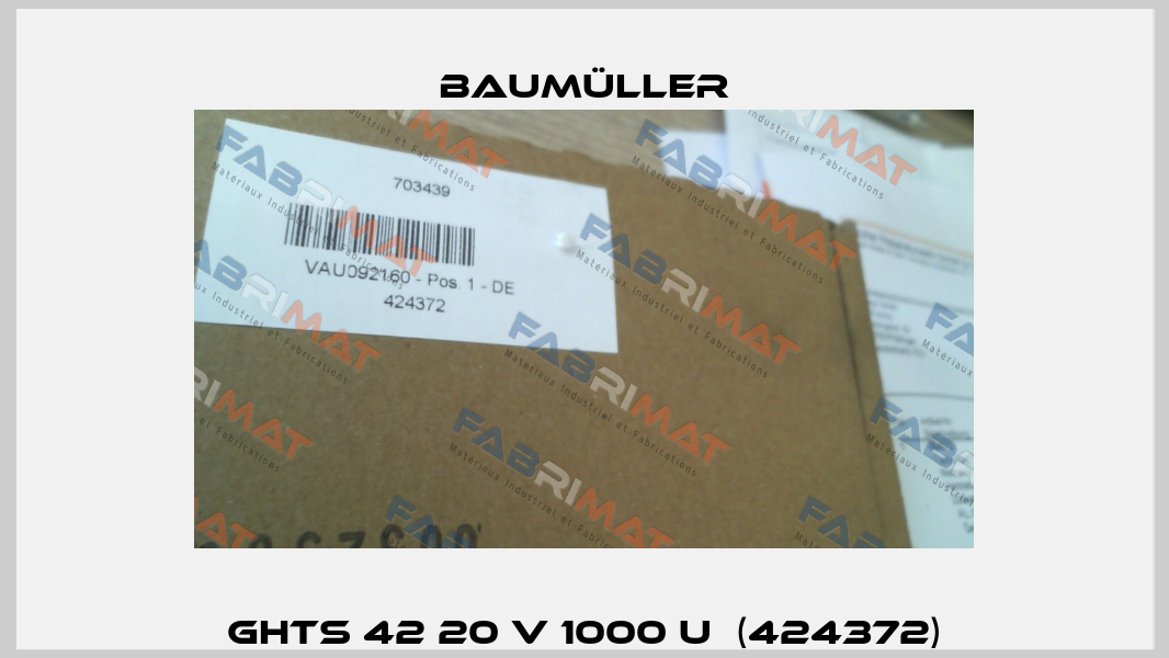 GHTS 42 20 V 1000 U  (424372) Baumüller