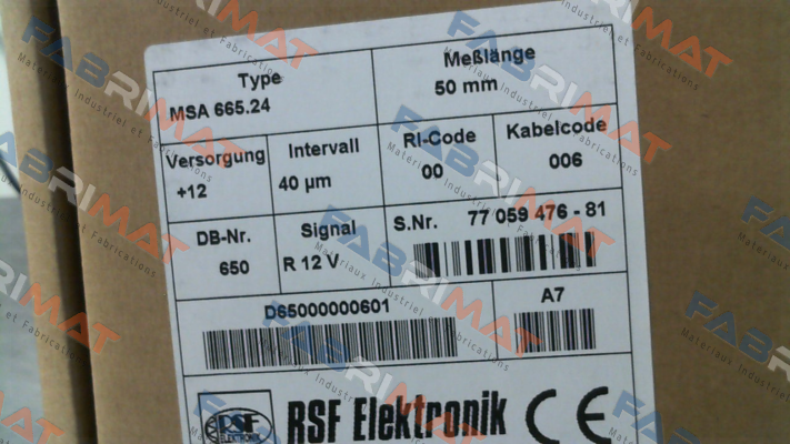 MSA 665.24 Rsf Elektronik