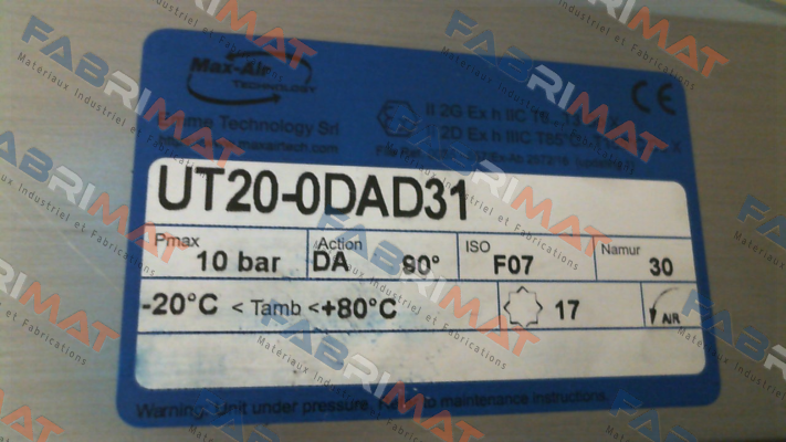 UT20-0DAD31 Max-Air