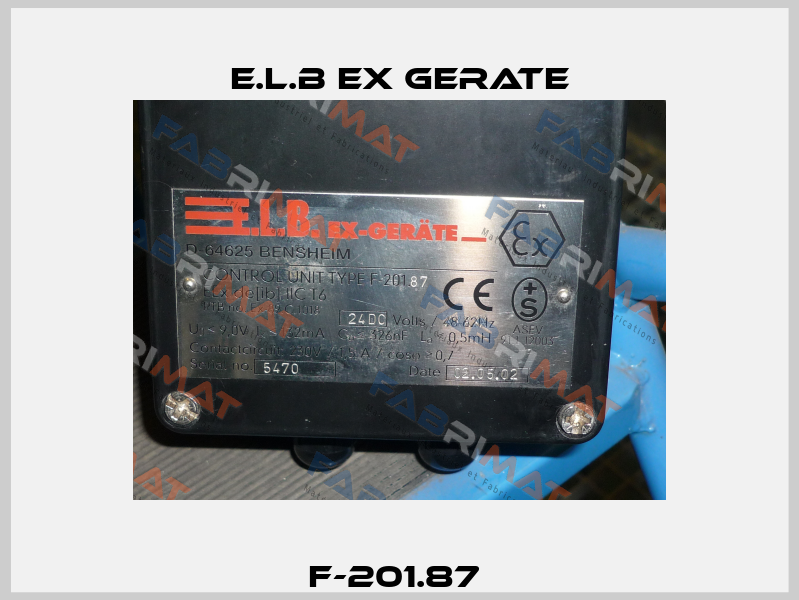 F-201.87  E.L.B Ex Gerate