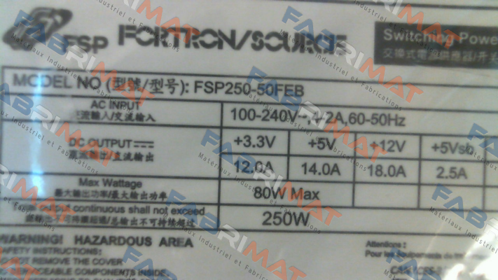 9PA250FK08 / FSP250-50FEB Fsp