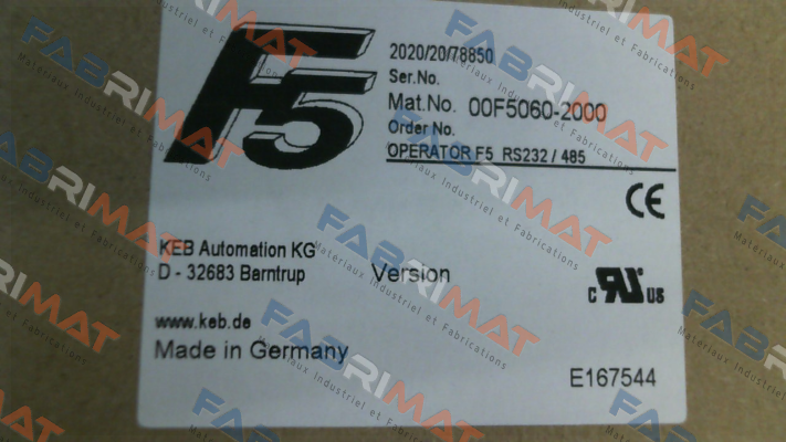 00.F5.060-2000 KEB