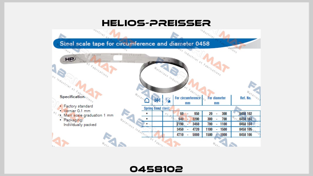 0458102 Helios-Preisser
