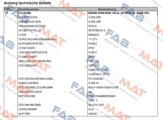 110-03160 TR Electronic