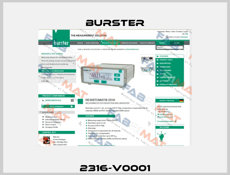 2316-V0001 Burster