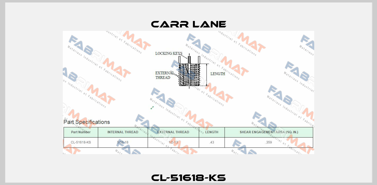 CL-51618-KS Carr Lane