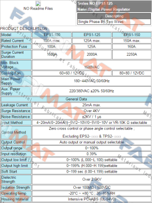 EPS1-125 Fotek