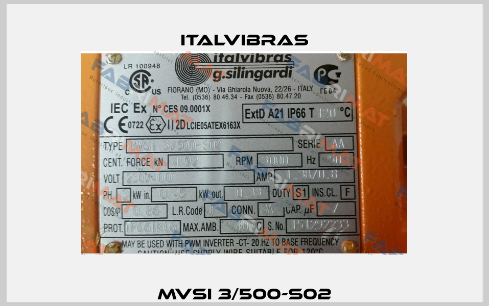 MVSI 3/500-S02 Italvibras