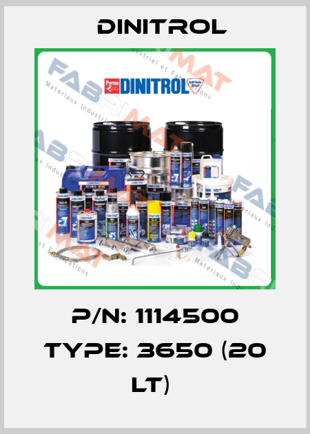 P/N: 1114500 Type: 3650 (20 lt)  Dinitrol