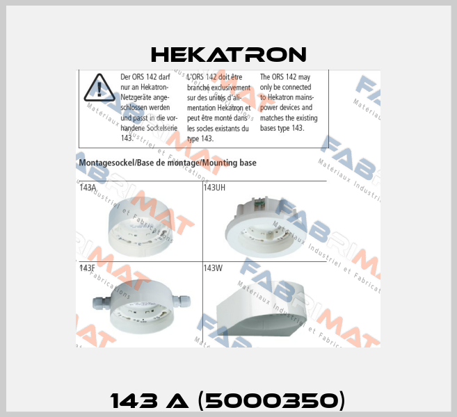 143 A (5000350) Hekatron