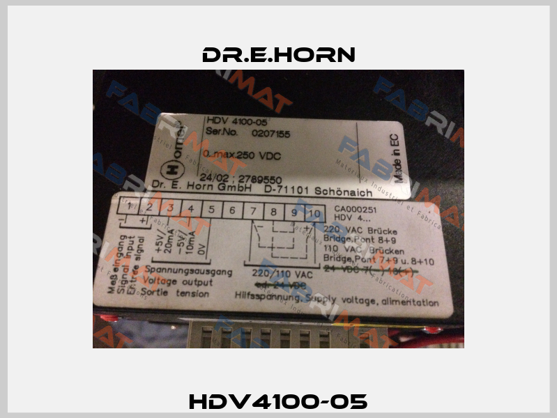 HDV4100-05 Dr.E.Horn