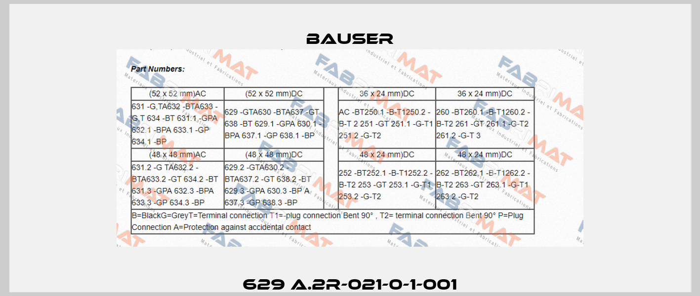 629 A.2R-021-0-1-001 Bauser