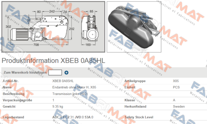 XBEB 0A85HL FlexLink