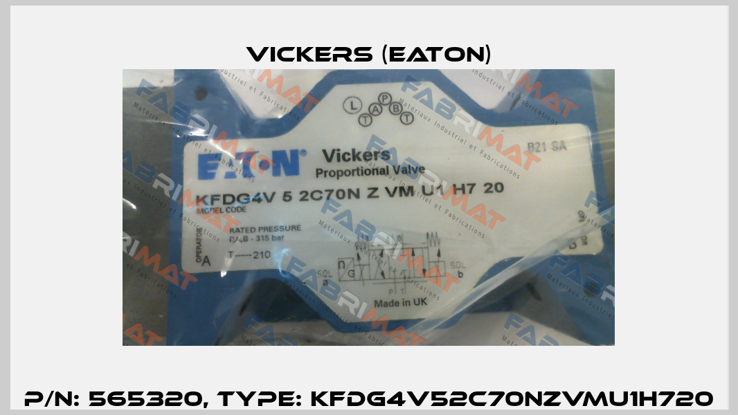 P/N: 565320, Type: KFDG4V52C70NZVMU1H720 Vickers (Eaton)