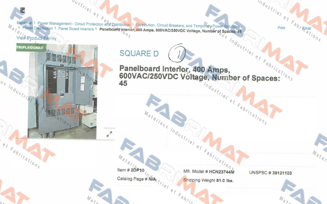 HCN23744M  Square D (Schneider Electric)
