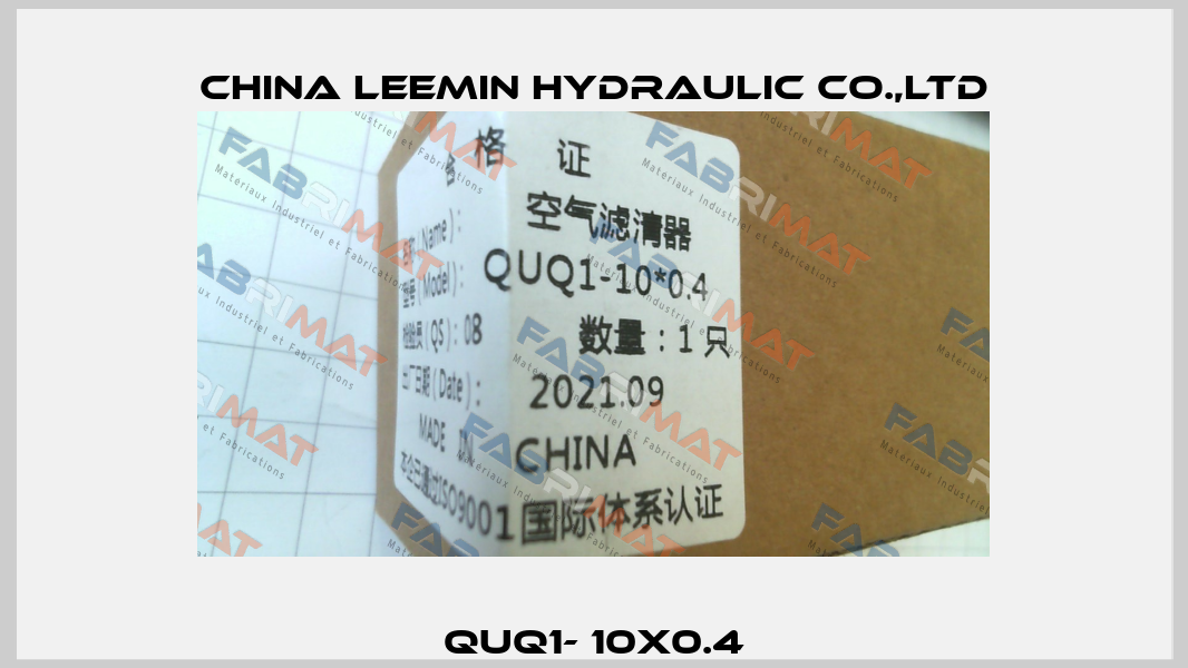 QUQ1- 10x0.4 CHINA LEEMIN HYDRAULIC CO.,LTD