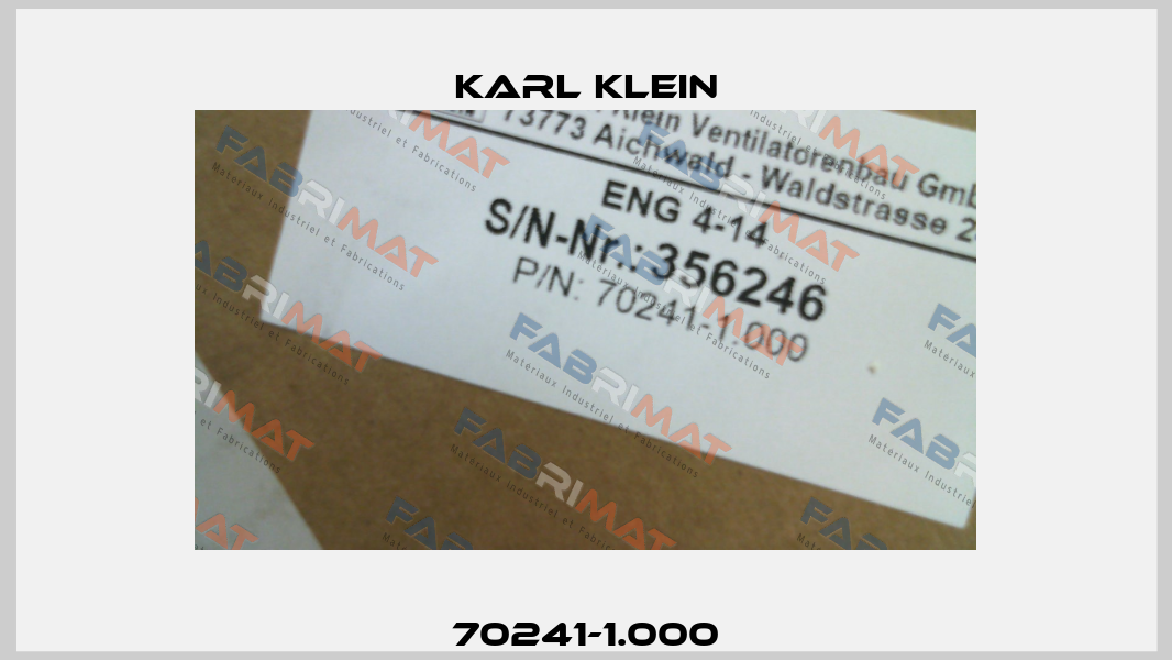 70241-1.000 Karl Klein