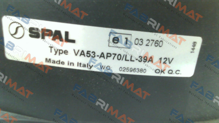 VA53-AP70/LL-39A SPAL