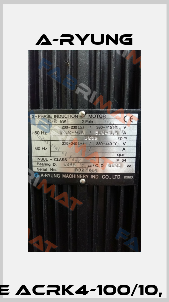 Motor for Type ACRK4-100/10, 2.2 kW, 100 L/min  A-Ryung