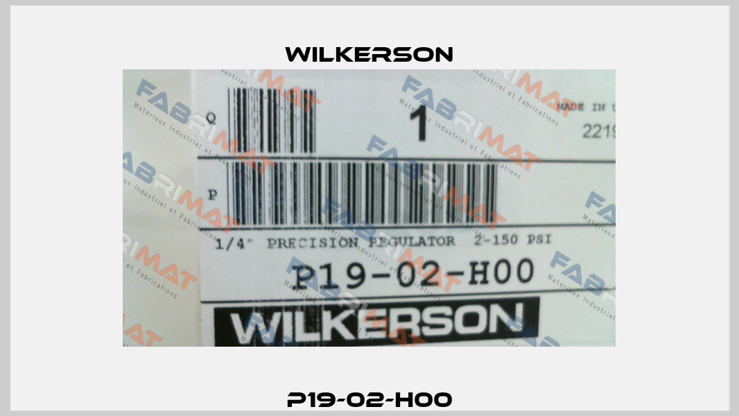 P19-02-H00 Wilkerson