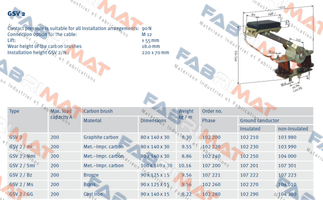 P/n: 0103990/01, Type: SA-GSV2/MI-PEU-A120L40-34 Vahle