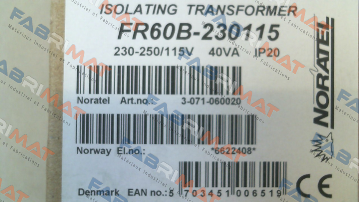 FR60B-230115 / 3-071-060020 Noratel