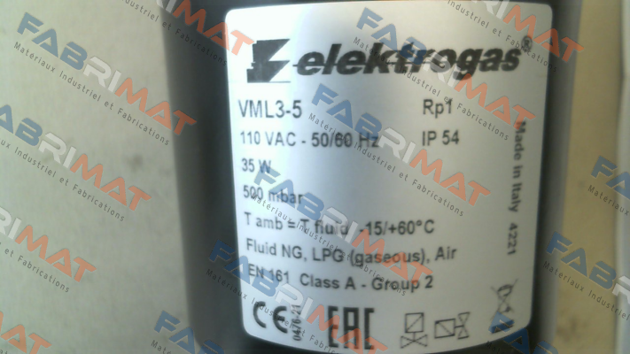 VML3-5 (110 V AC) Elektrogas