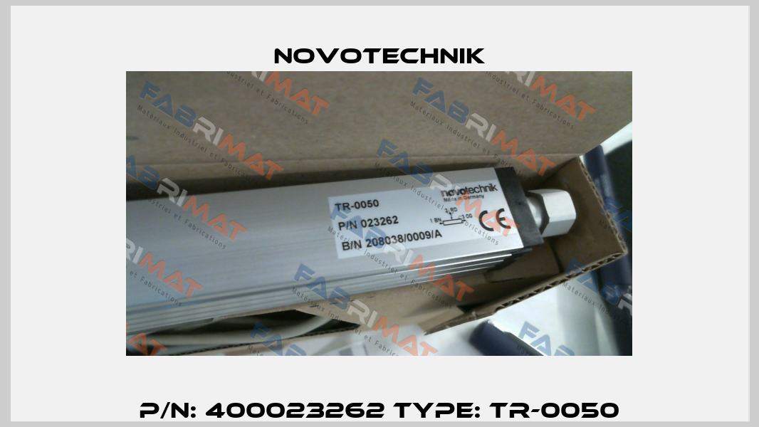 P/N: 400023262 Type: TR-0050 Novotechnik