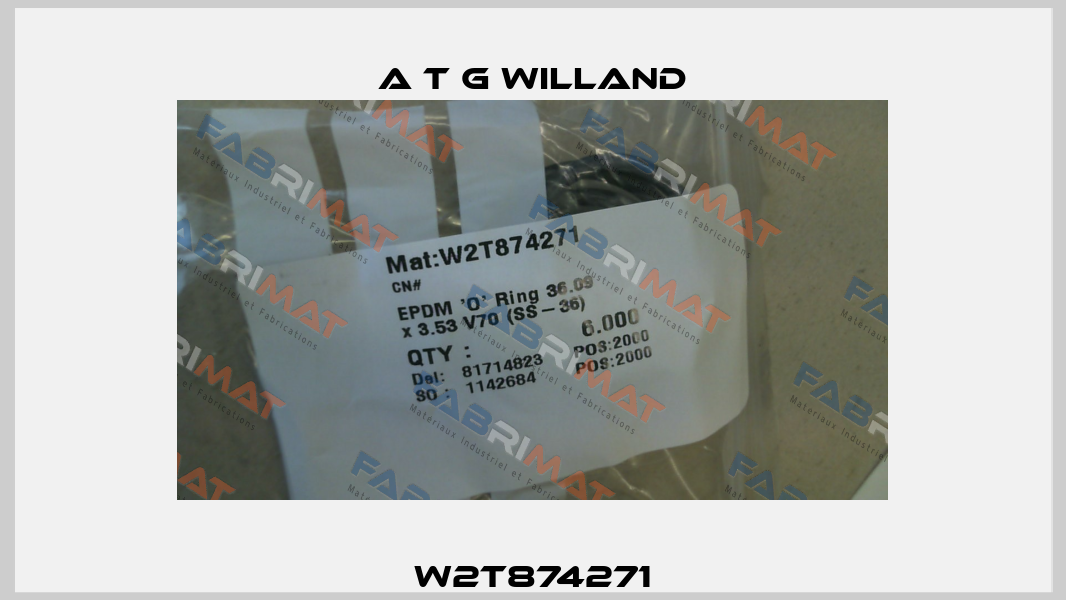 W2T874271 A T G Willand