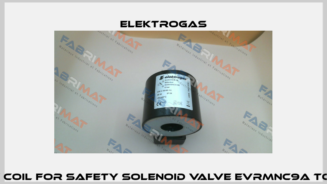 replacement coil for safety solenoid valve EVRMNC9A to EVRMNC912A Elektrogas