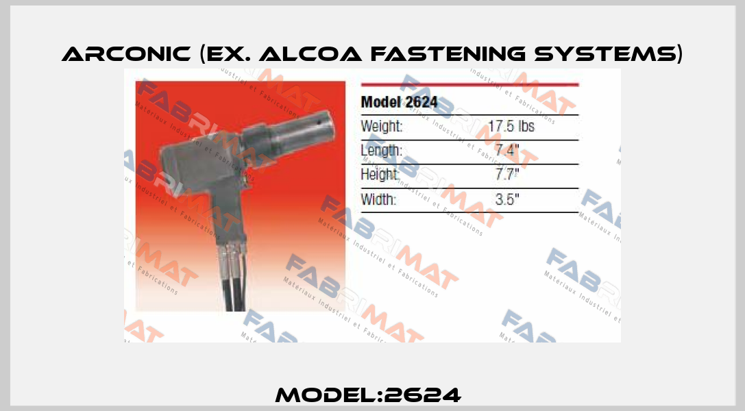 Model:2624  Arconic (ex. Alcoa Fastening Systems)
