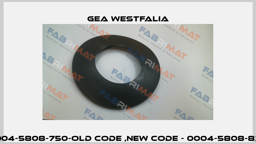 0004-5808-750-old code ,new code - 0004-5808-830 Gea Westfalia