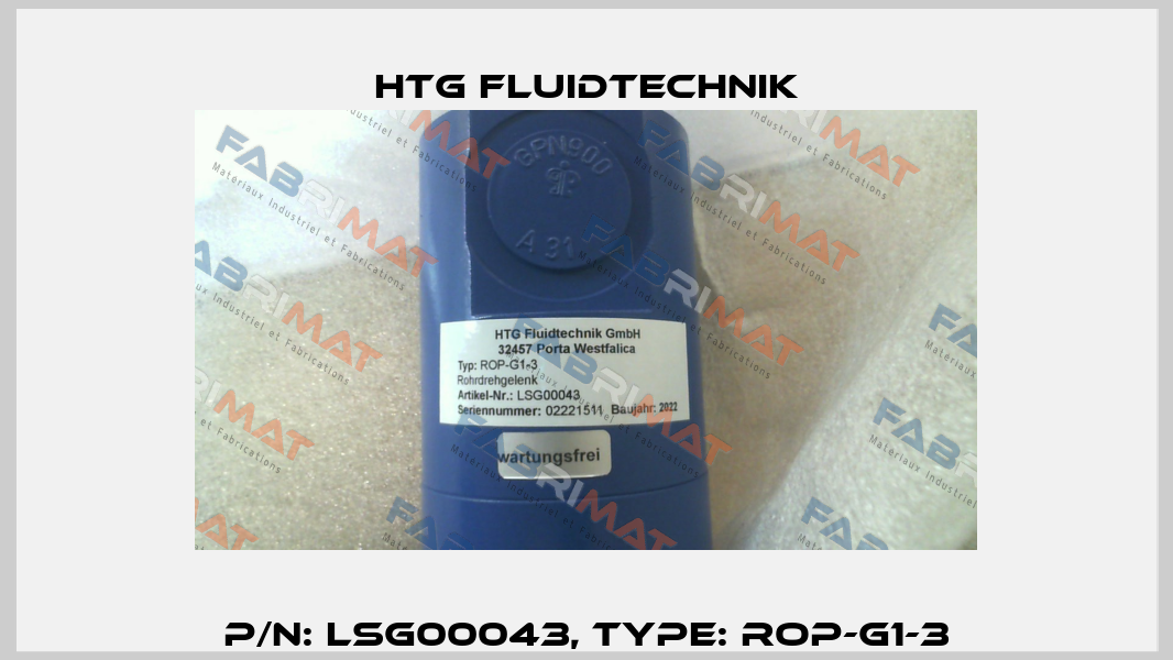 P/N: LSG00043, Type: ROP-G1-3 Htg Fluidtechnik